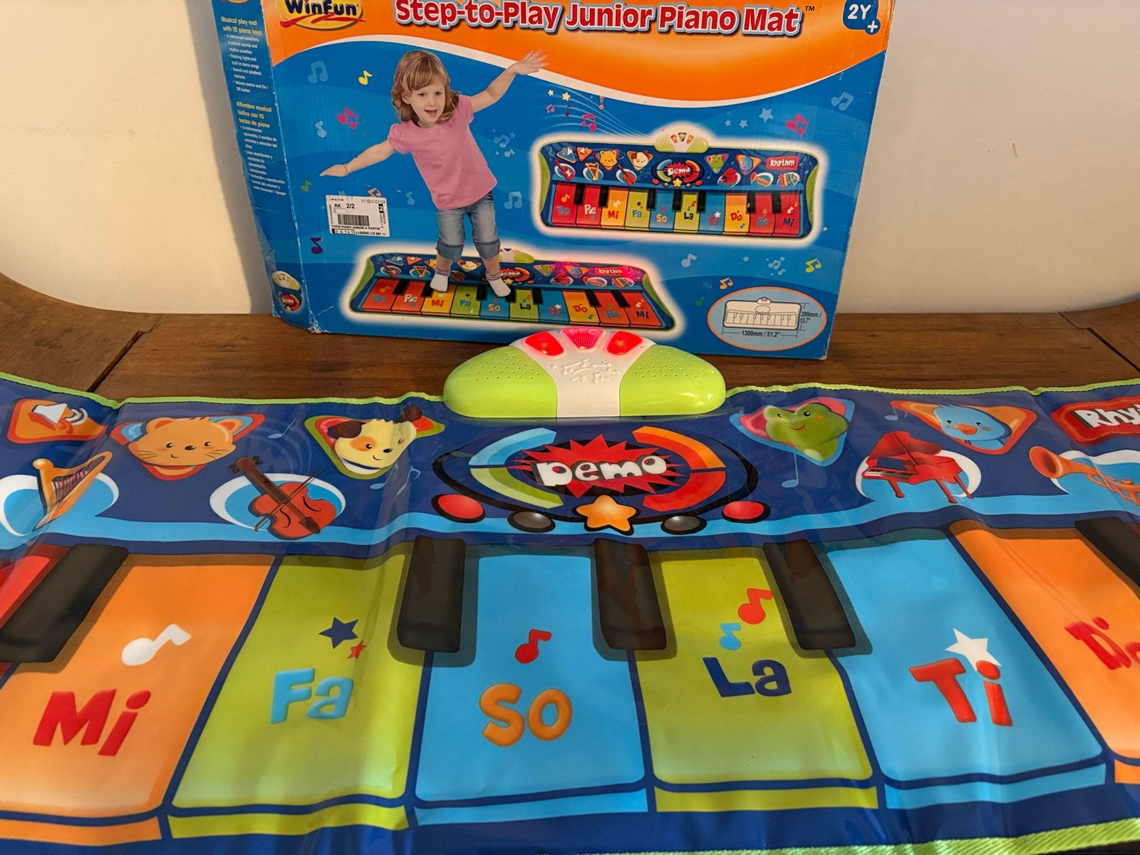 Winfun Step-to-Play Junior Piano Mat - Muziekmat, Ophalen of Verzenden, Gebruikt, Ontdekken, Met licht