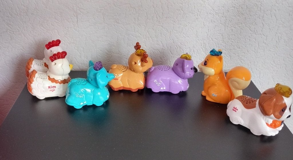 Vtech dieren met geluid (7 stuks), Ophalen of Verzenden, Zo goed als nieuw, 6 jaar of ouder
