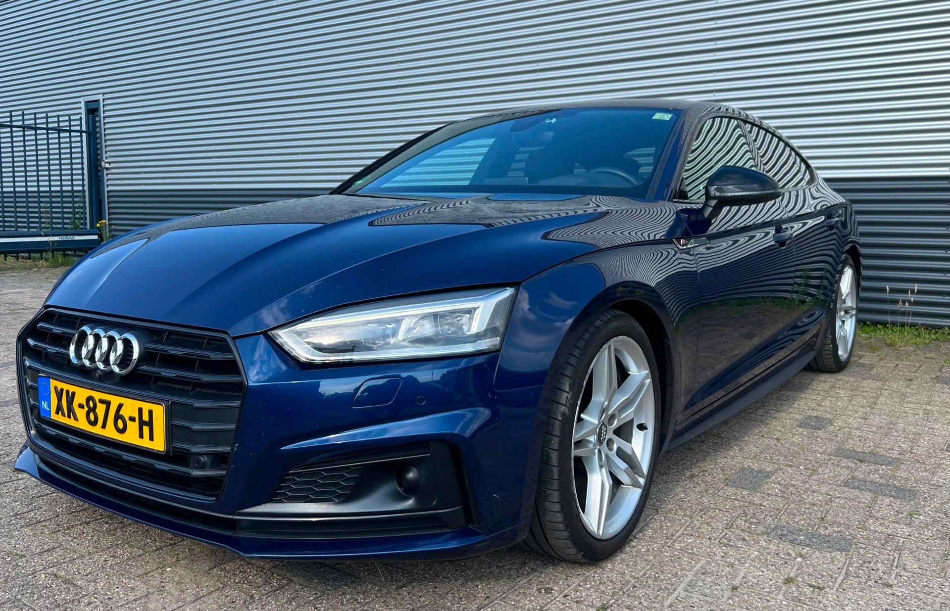 Audi A5 Sportback 2.0 TFSI g-tron Design 3x S line Automaat, Auto's, Gebruikt, 4 cilinders, Blauw, Leder