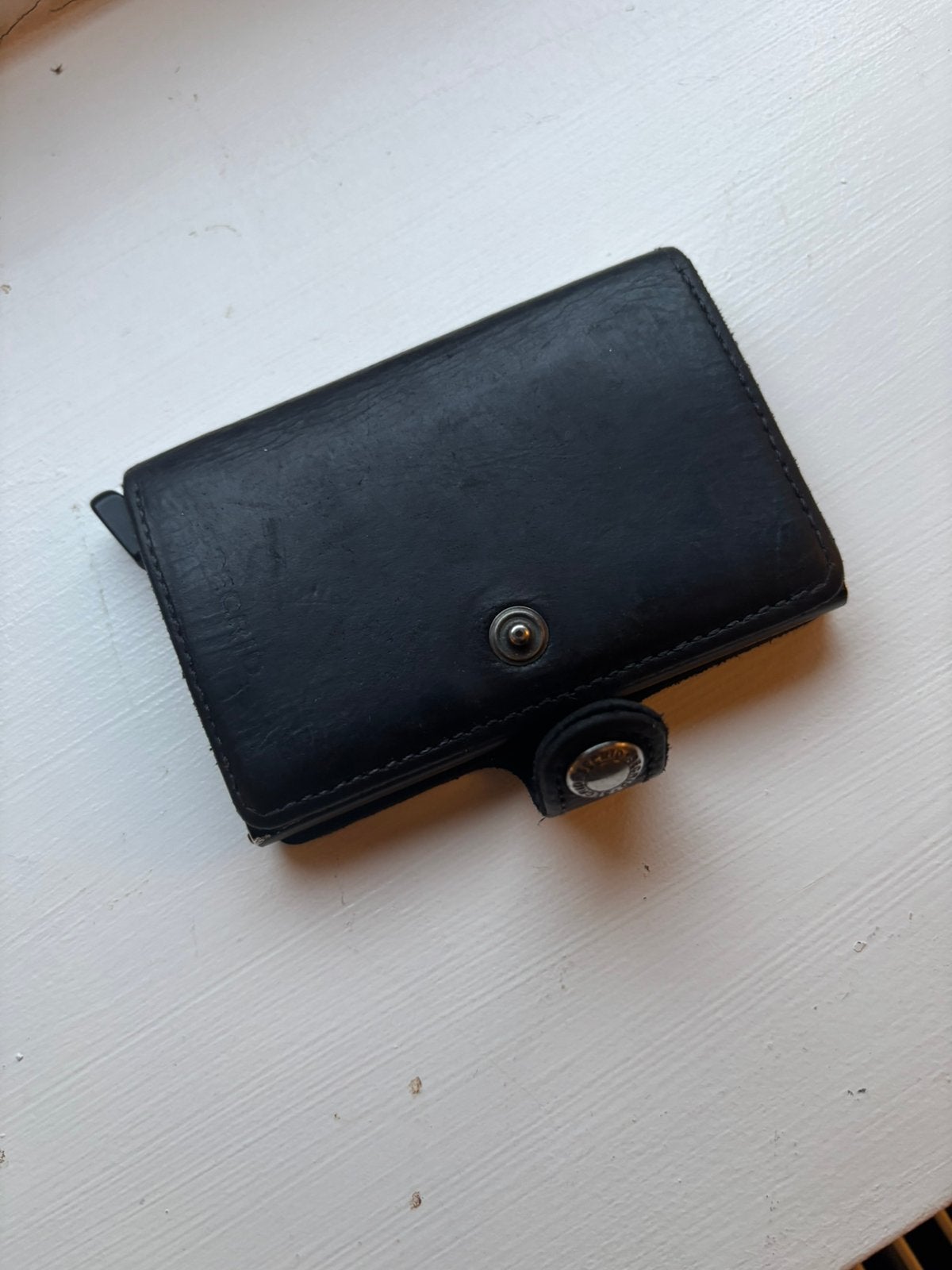 Secrid wallet, Zwart, Zo goed als nieuw, Leer, Ophalen
