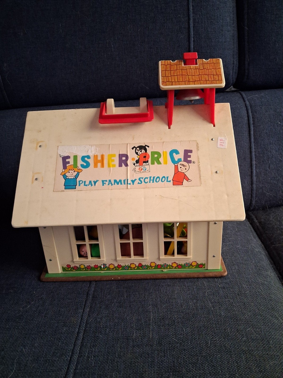 Vintage Fisher-Price Play Family School Speelset, Ophalen of Verzenden, Gebruikt, Speelset