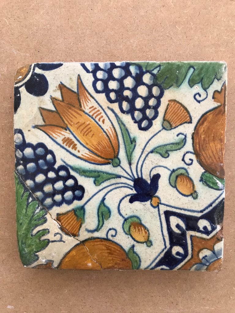 tegel stertulp bodemvondst, Antiek en Kunst, Antiek | Keramiek en Aardewerk, Verzenden