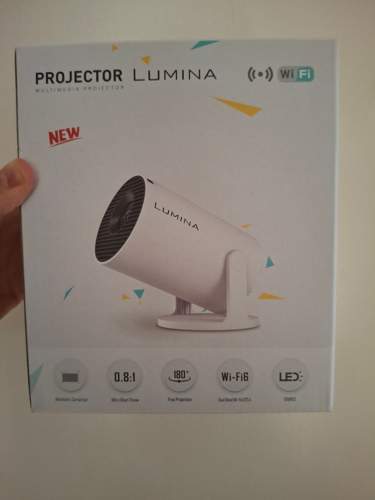 Lumina Mini Pro Beamer - Home Cinema - Projector - wit, Ophalen, Zo goed als nieuw