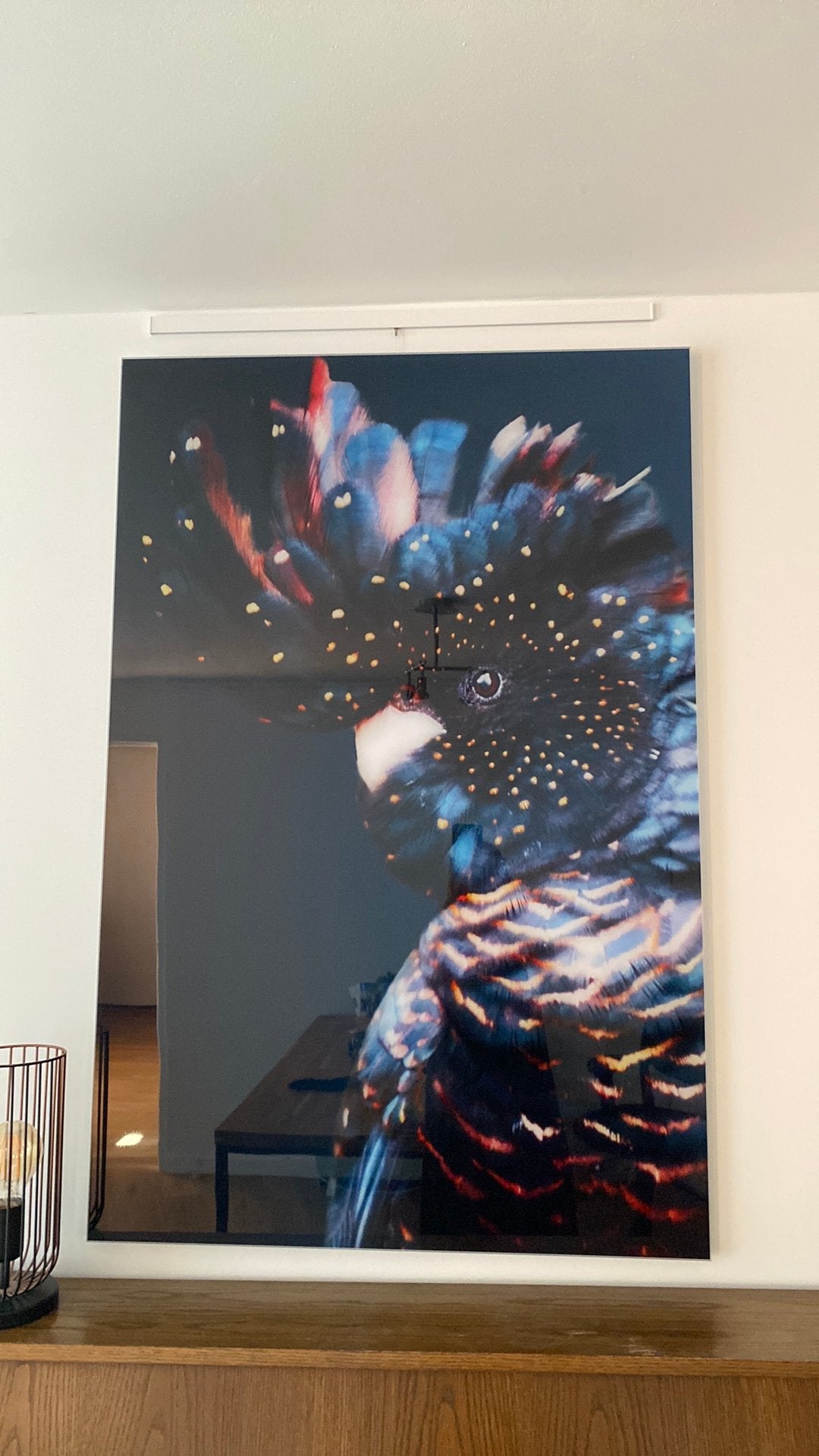 Schitterend Perplex glas schilderij puntgaaf, Ophalen