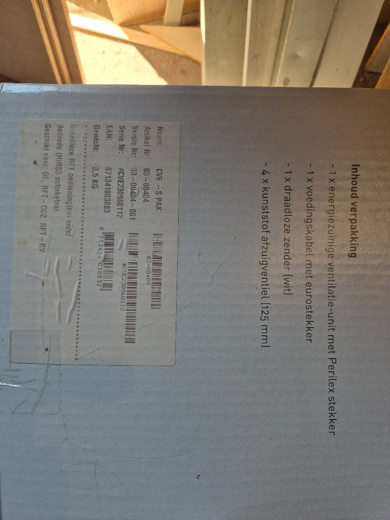 Itho ventilatie afzuiger, Ophalen of Verzenden, Nieuw, Afzuiger