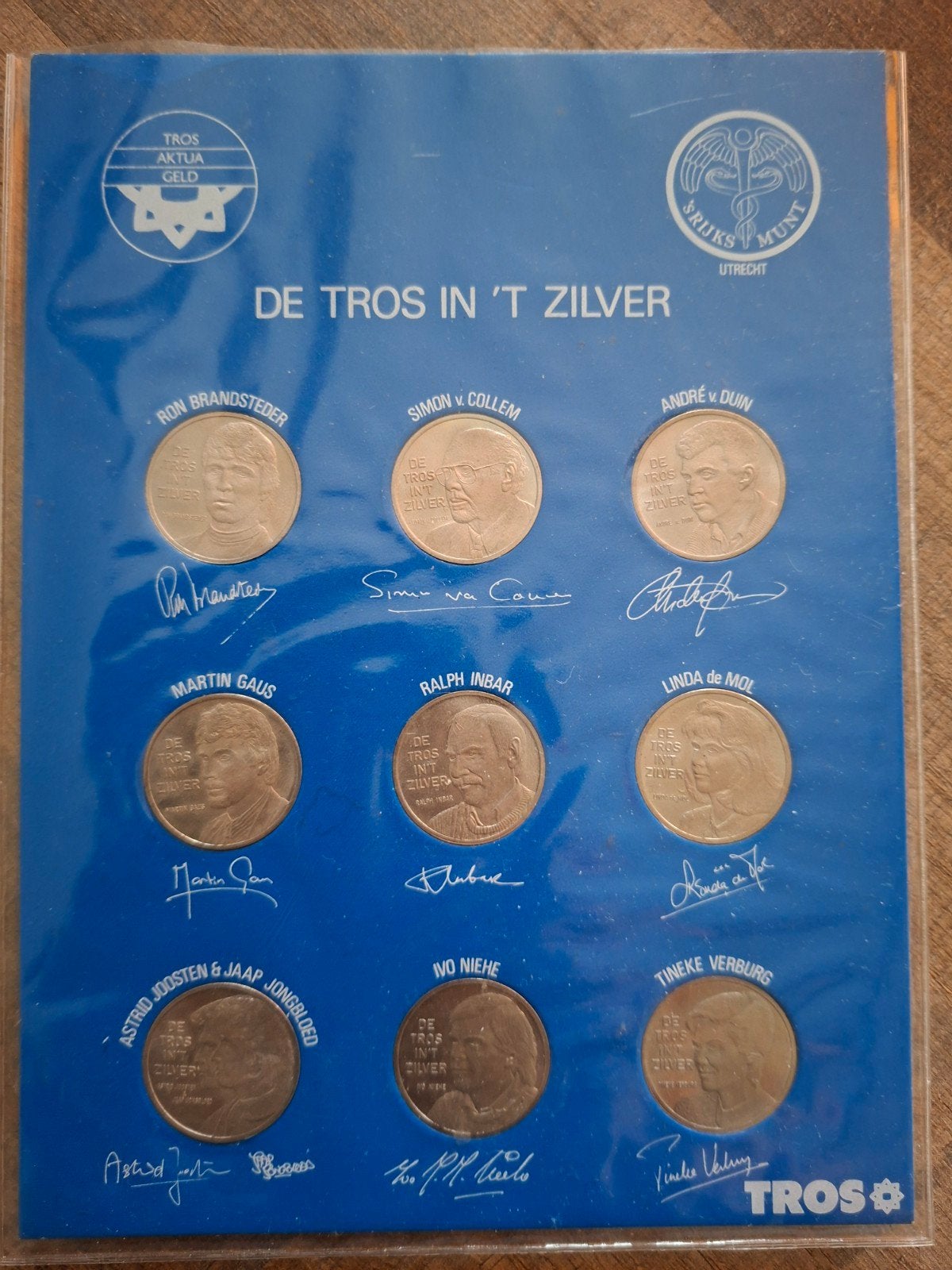 De TROS in 't Zilver verzamelmap met munten, Ophalen of Verzenden, Verzamelmap