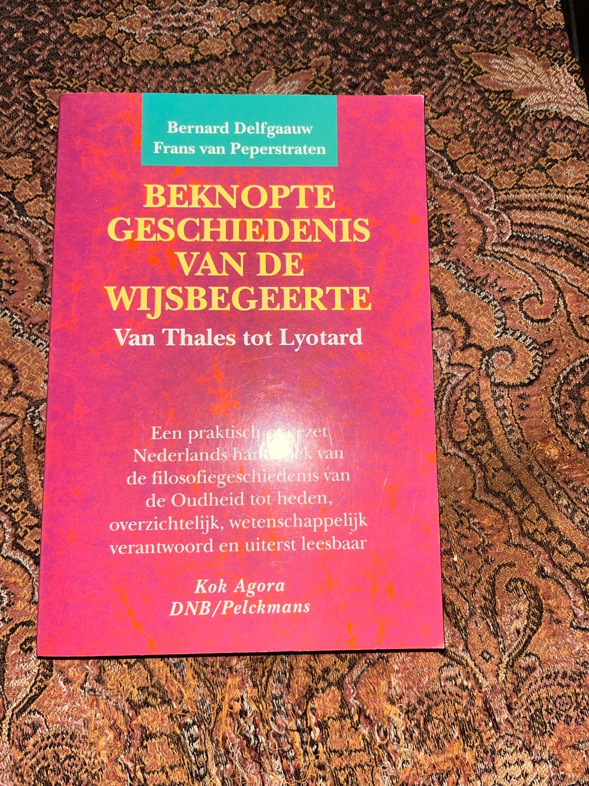 Beknopte Geschiedenis van de Wijsbegeerte, Boeken, Verzenden, Zo goed als nieuw, Wijsbegeerte of Ethiek
