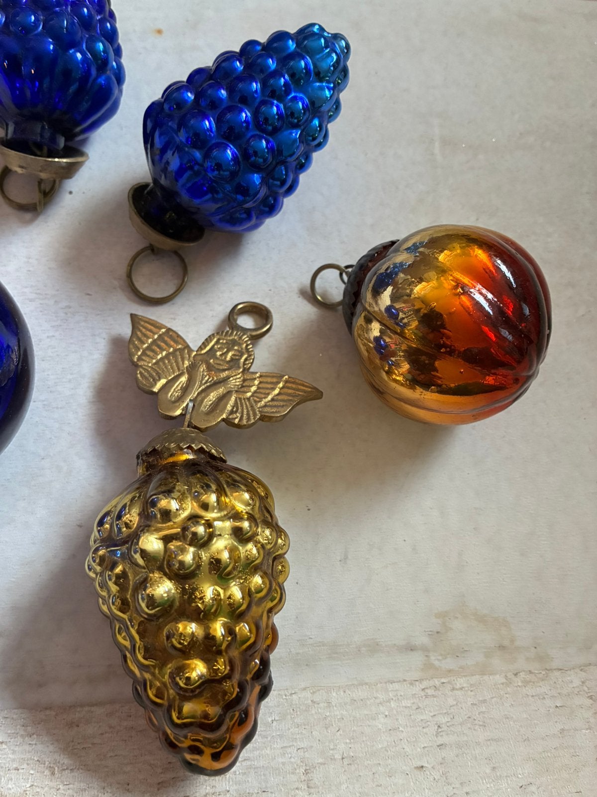Oude heksenballen/druif kerstballen, Ophalen of Verzenden, Gebruikt