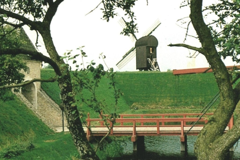 988456 Bourtange  880 Gr Daf postzegel Gelopen mooie zegel, Ophalen of Verzenden, 1980 tot heden, Gelopen, Groningen