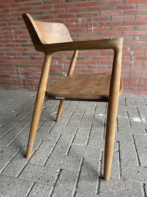 eetkamerstoel blank Massief ronde rug voorraad actie, Overige kleuren, Nieuw, Ophalen of Verzenden, Vijf, Zes of meer stoelen