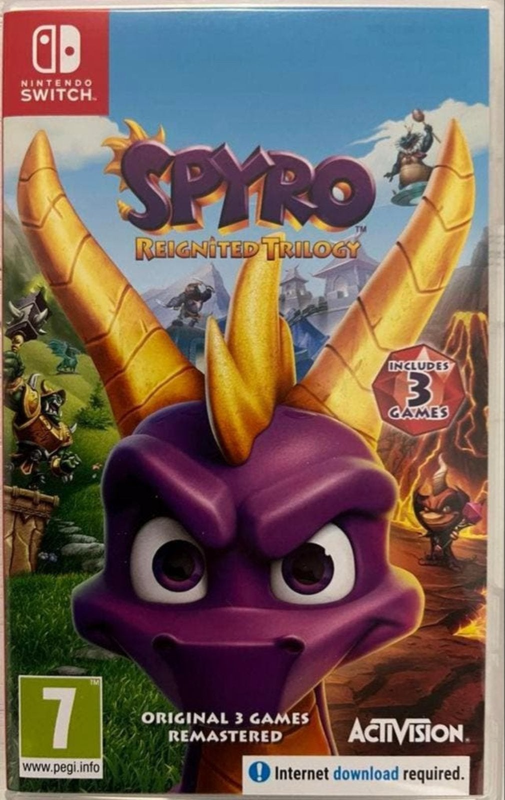 Spyro Reignited Trilogy - Nintendo Switch, Gebruikt, 1 speler, Ophalen of Verzenden, Platform