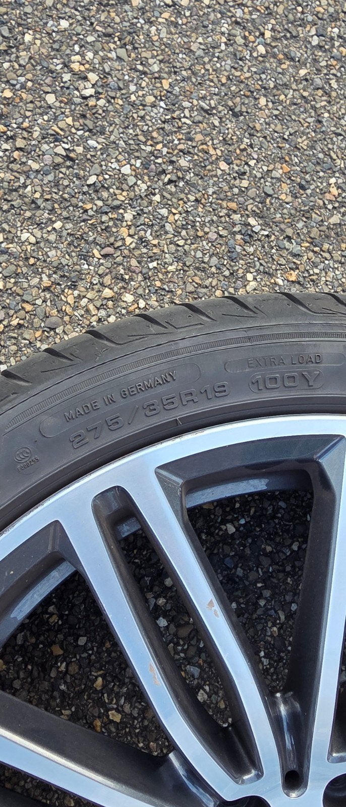 4x BMW 664M 19 inch velgen met zomerband - 275/35R19, Gebruikt, 275 mm, Banden en Velgen, Personenwagen