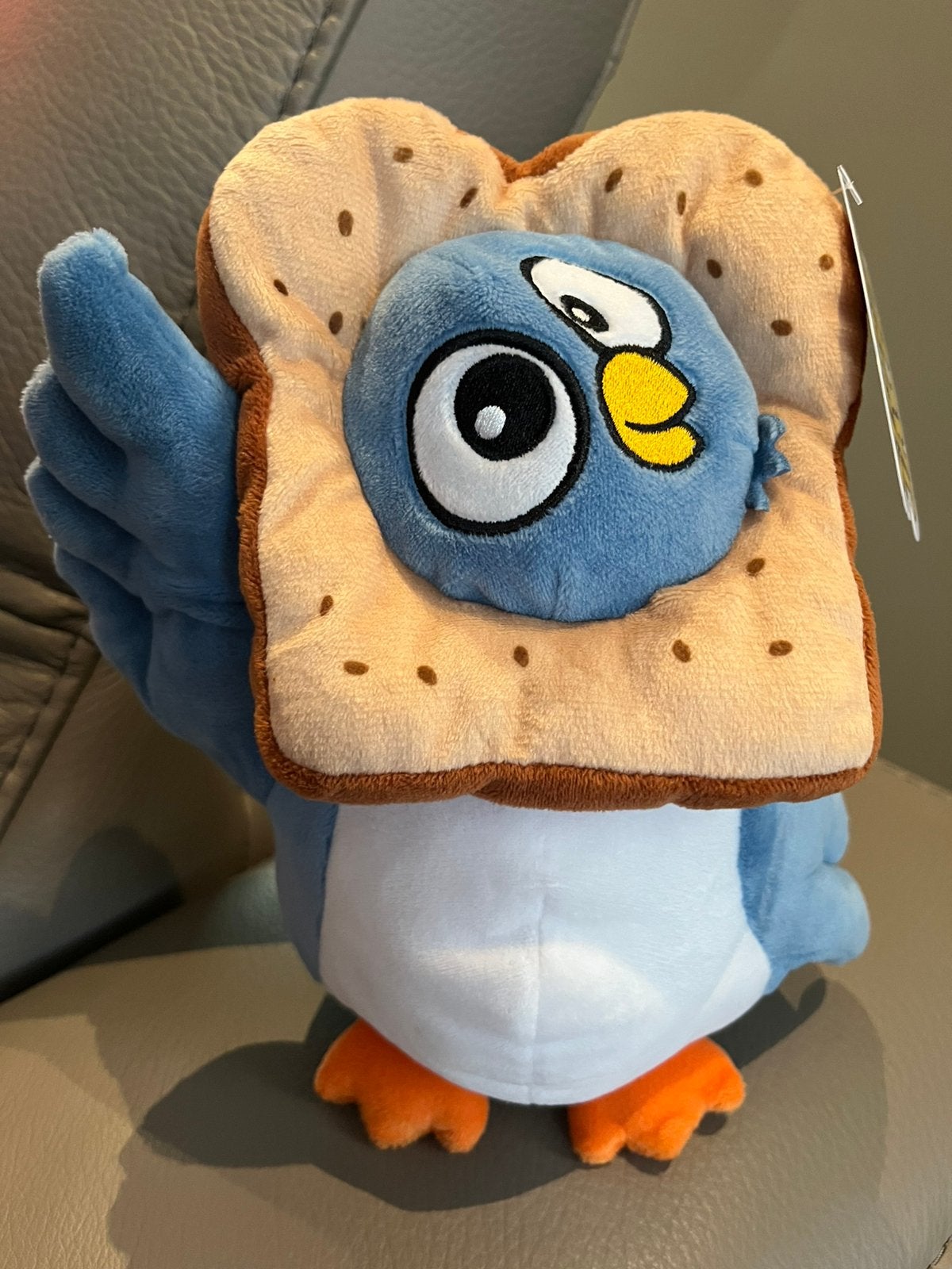 Stuk Tv Duif met boterham knuffel Stickerjacht Jumbo, Jumbo, Ophalen of Verzenden