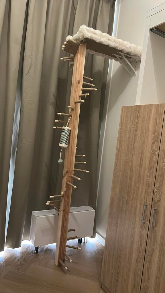 Krabpaal klimpaal kat, Zo goed als nieuw, Minder dan 100 cm, Hout, Ophalen