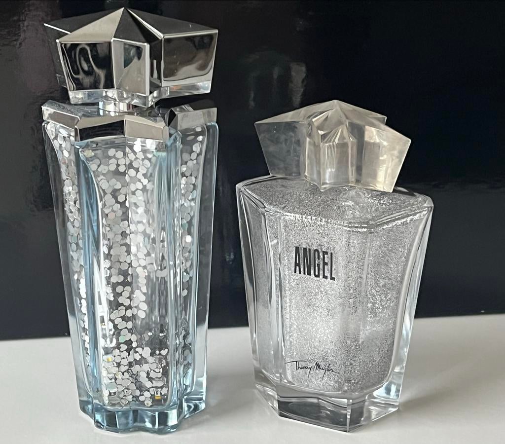 Mugler Angel Hervulbare Flessen -  leeg, Sieraden, Tassen en Uiterlijk, Uiterlijk | Parfum, Ophalen of Verzenden, Gebruikt