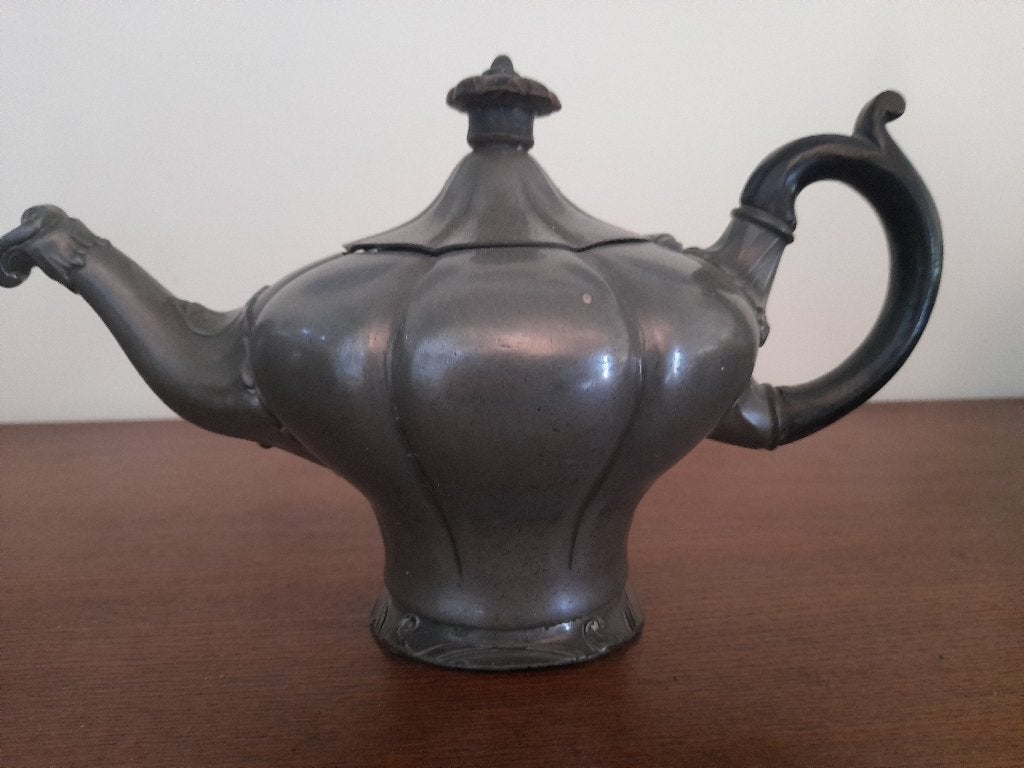 tinnen theepot antiek, Ophalen of Verzenden