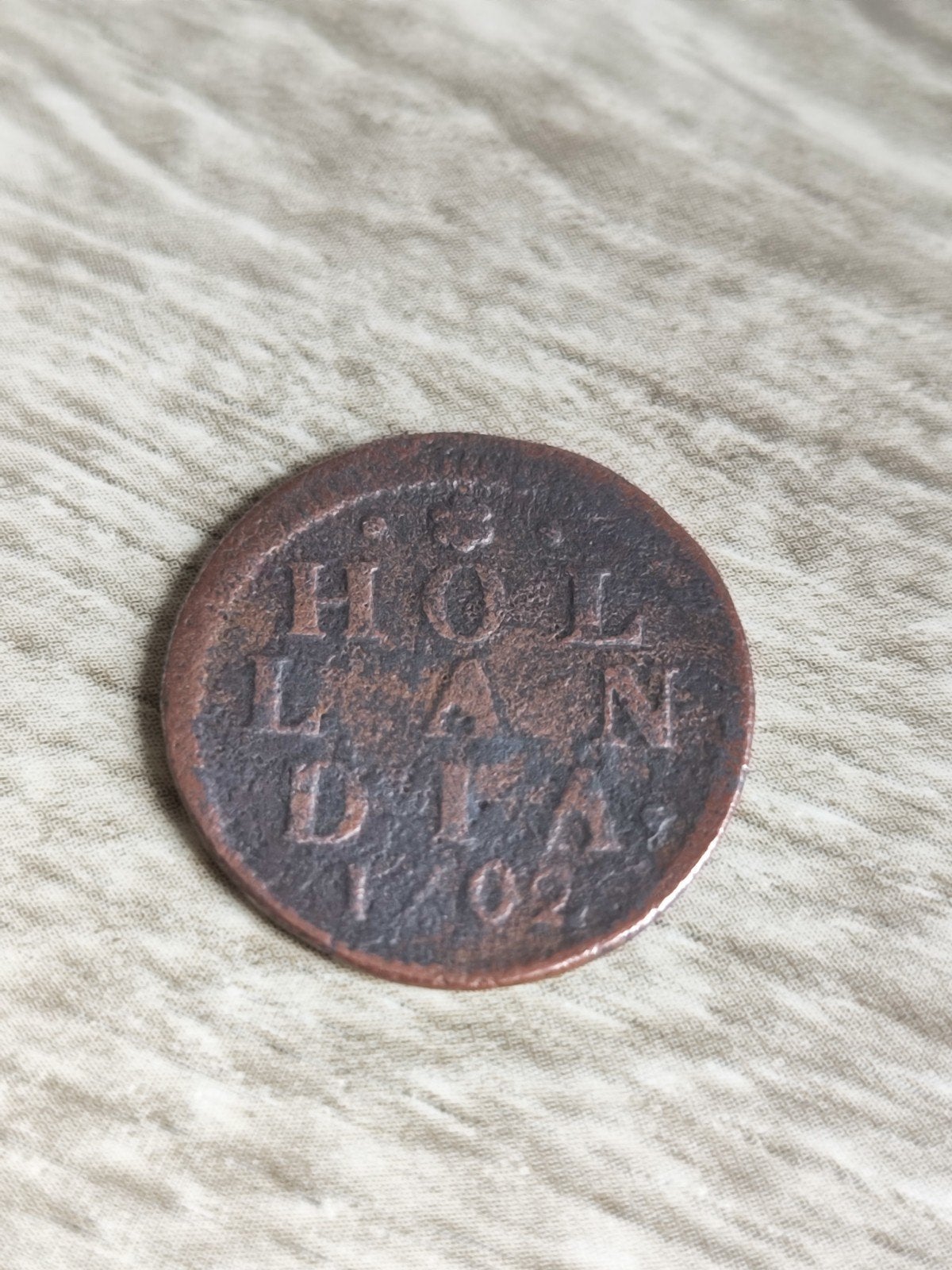Holland 1 Duit 1702 – Koperen Duit ("New York Penny"), Postzegels en Munten, Ophalen, Vóór koninkrijk, Overige waardes