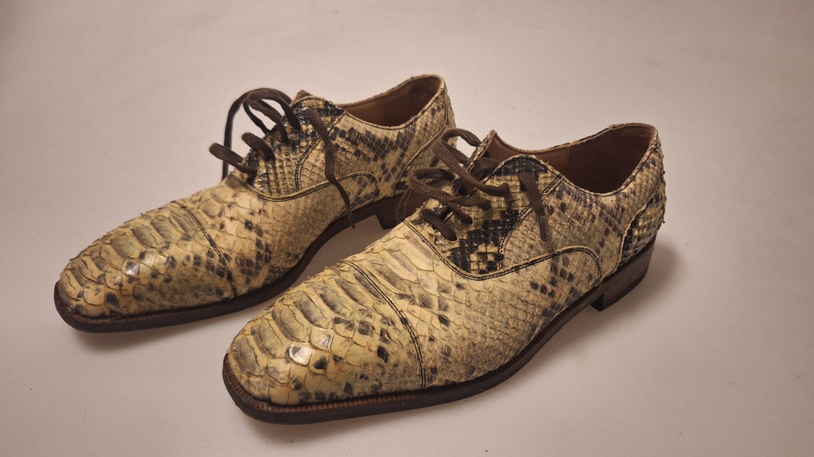 Jan Jansen Herenschoenen Slangenleer Maat 40.5, Overige kleuren, Jan Jansen, Ophalen of Verzenden, Gedragen