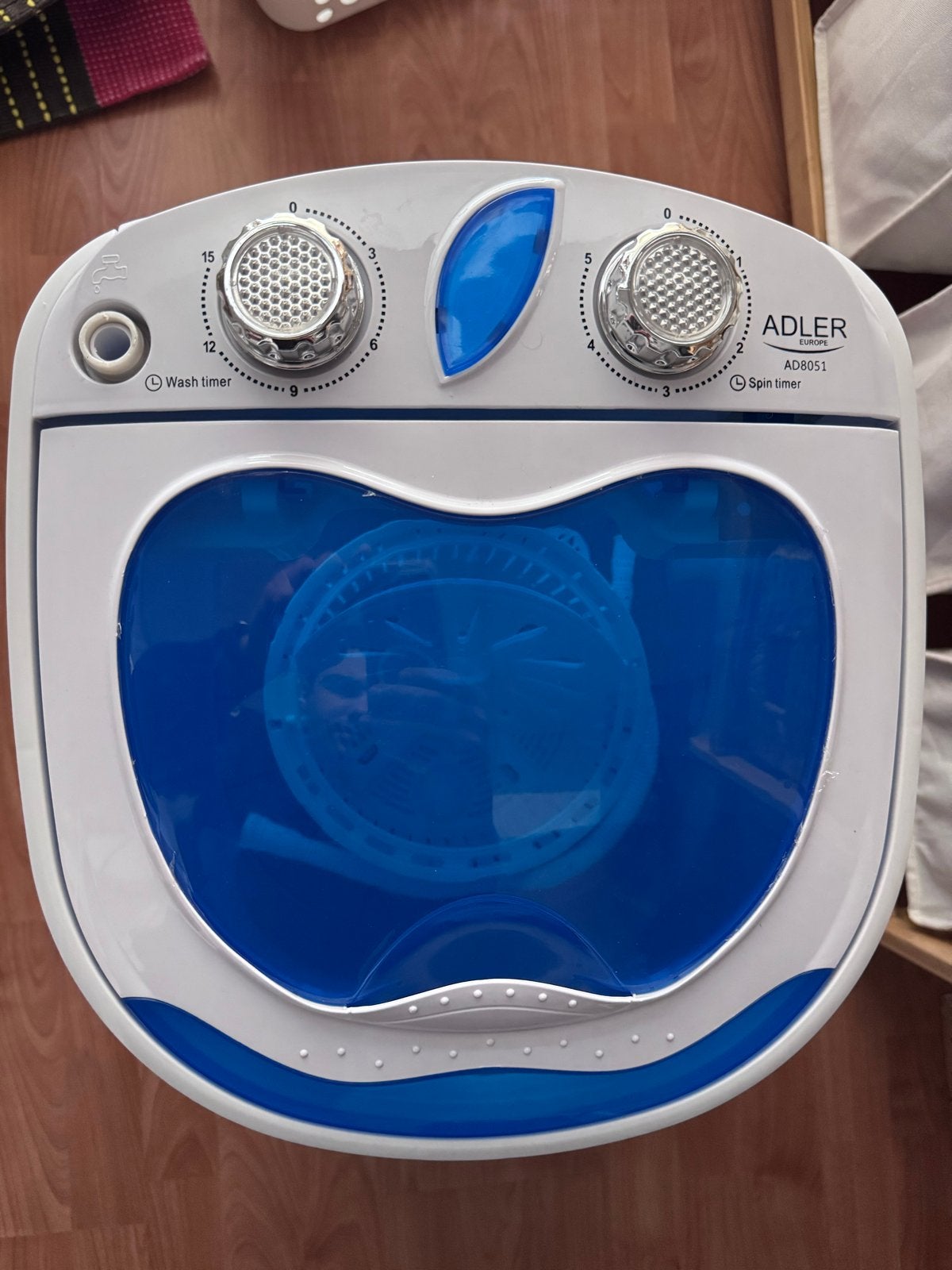 Adler AD8051 Mini Wasmachine - Compact en Draagbaar, Minder dan 1200 toeren, Minder dan 85 cm, Minder dan 4 kg, Bovenlader