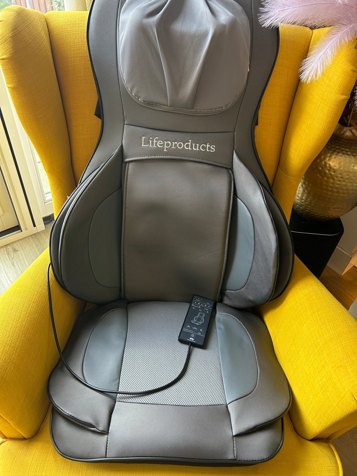 LifeProducts Massagekussen - Shiatsu, Vibratie, Warmte, Ophalen of Verzenden, Zo goed als nieuw