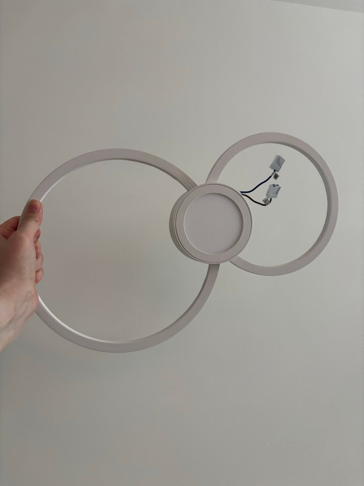 Moderne LED Plafondlamp - Wit, Cirkelvormig Design, Ophalen, Modern, LED, Zo goed als nieuw