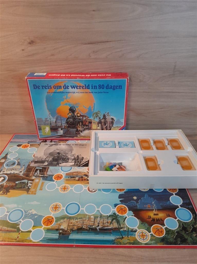 de reis om de wereld in 80 dagen - s5968, Hobby en Vrije tijd, Gezelschapsspellen | Bordspellen, Verzenden, Zo goed als nieuw