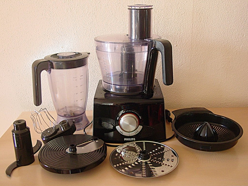 Philips HR7774/90 keukenmachine incl. handleiding, Gebruikt, 1 tot 2 liter, 3 snelheden of meer, Ophalen of Verzenden