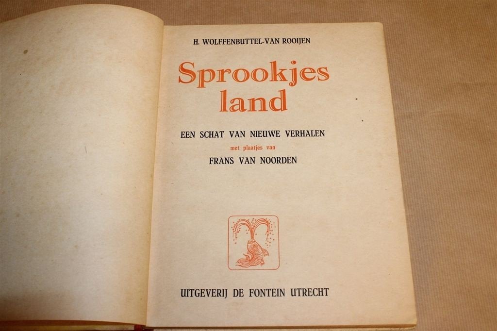Sprookjesland — Vintage Sprookjesboek Frans van Noorden 1948, Ophalen of Verzenden, Gelezen