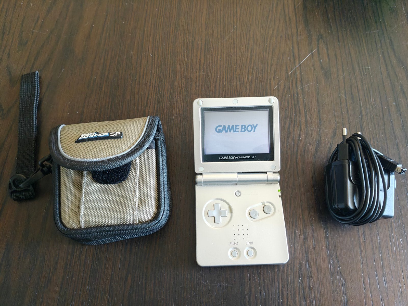 Gameboy Advanced SP AGS-001 en Pokemon Leaf Green, Spelcomputers en Games, Ophalen of Verzenden, Gebruikt, Game Boy Advance SP