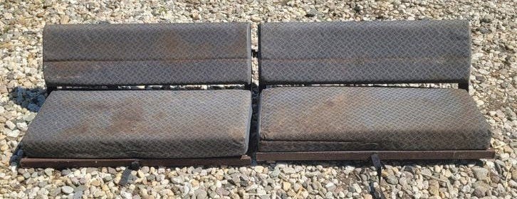 2x originele achterbank zitjes Land Rover Defender/Series, Auto-onderdelen, Ophalen of Verzenden, Gebruikt, Land Rover