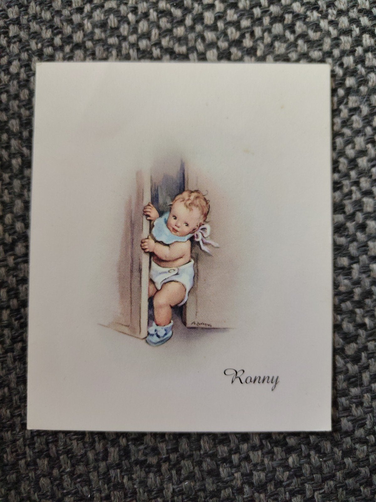 Ronny te Zwolle, Ophalen of Verzenden, Voor 1970, Geboortekaartje