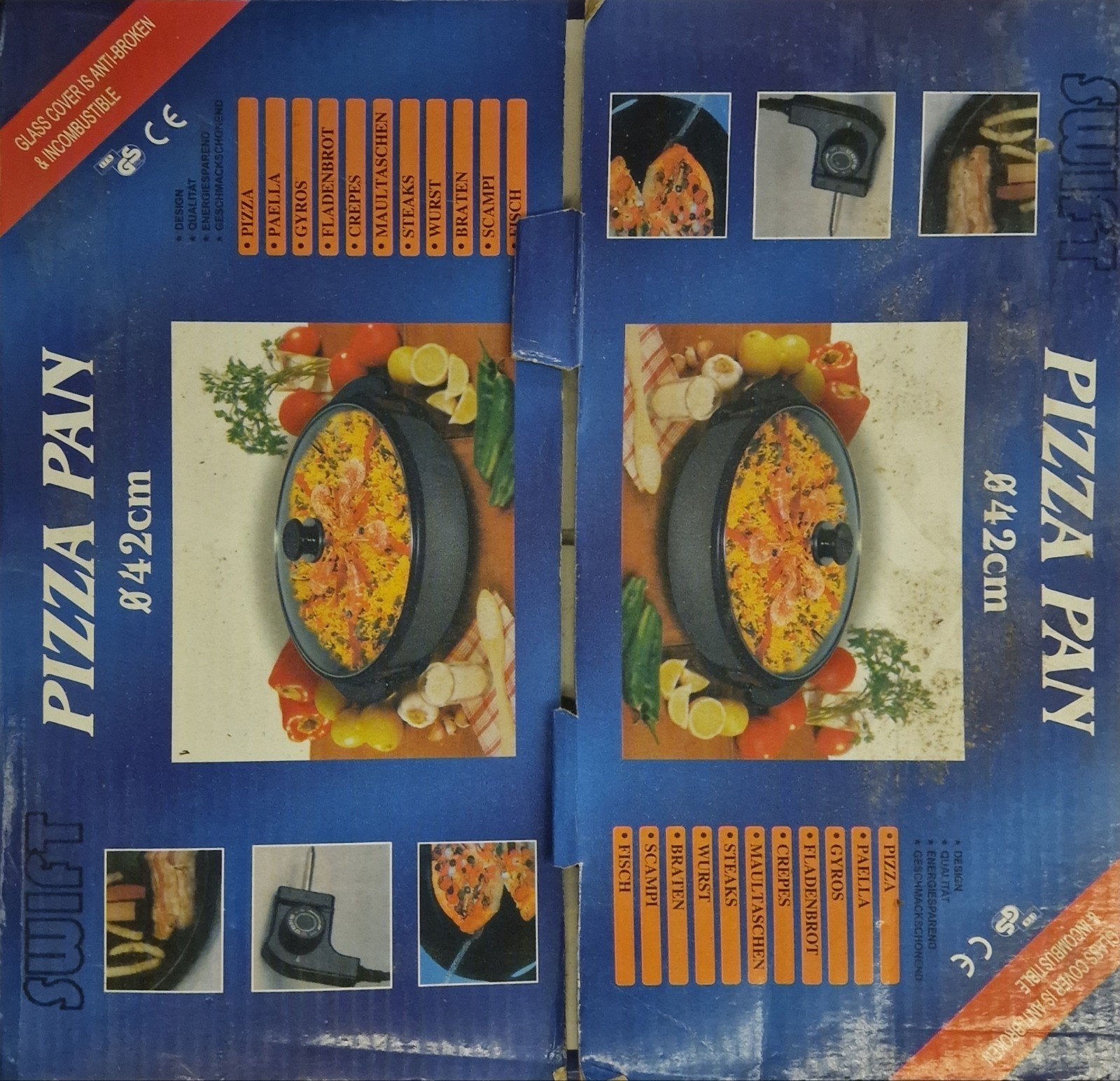 SWIFT Elektrische Pizzapan Ø 42 cm - Multifunctioneel, Ophalen of Verzenden, Nieuw