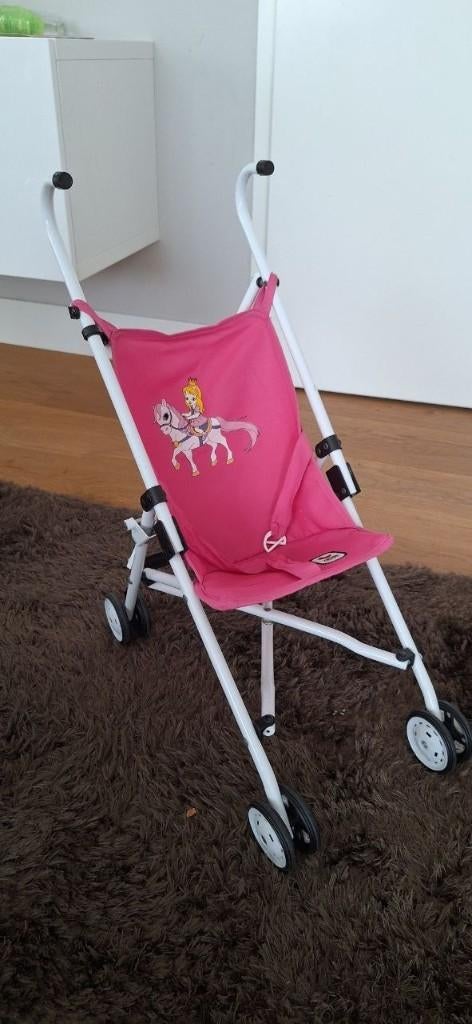 Kleine poppenbuggy – licht en handig, Ophalen of Verzenden, Gebruikt, Babypop