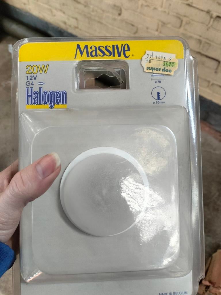 Halogen lamp. Merk massive. 65mm, Huis en Inrichting, Lampen | Hanglampen, Nieuw, Minder dan 50 cm, Ophalen