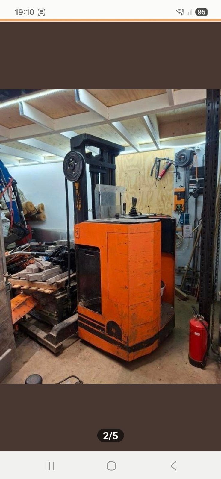 Stapelaar lift atlet breedspoor, Ophalen