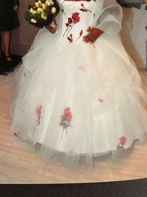 trouwjurk ontworpen door Maggie Sottero, Ophalen, Zo goed als nieuw, Wit, Trouwjurk