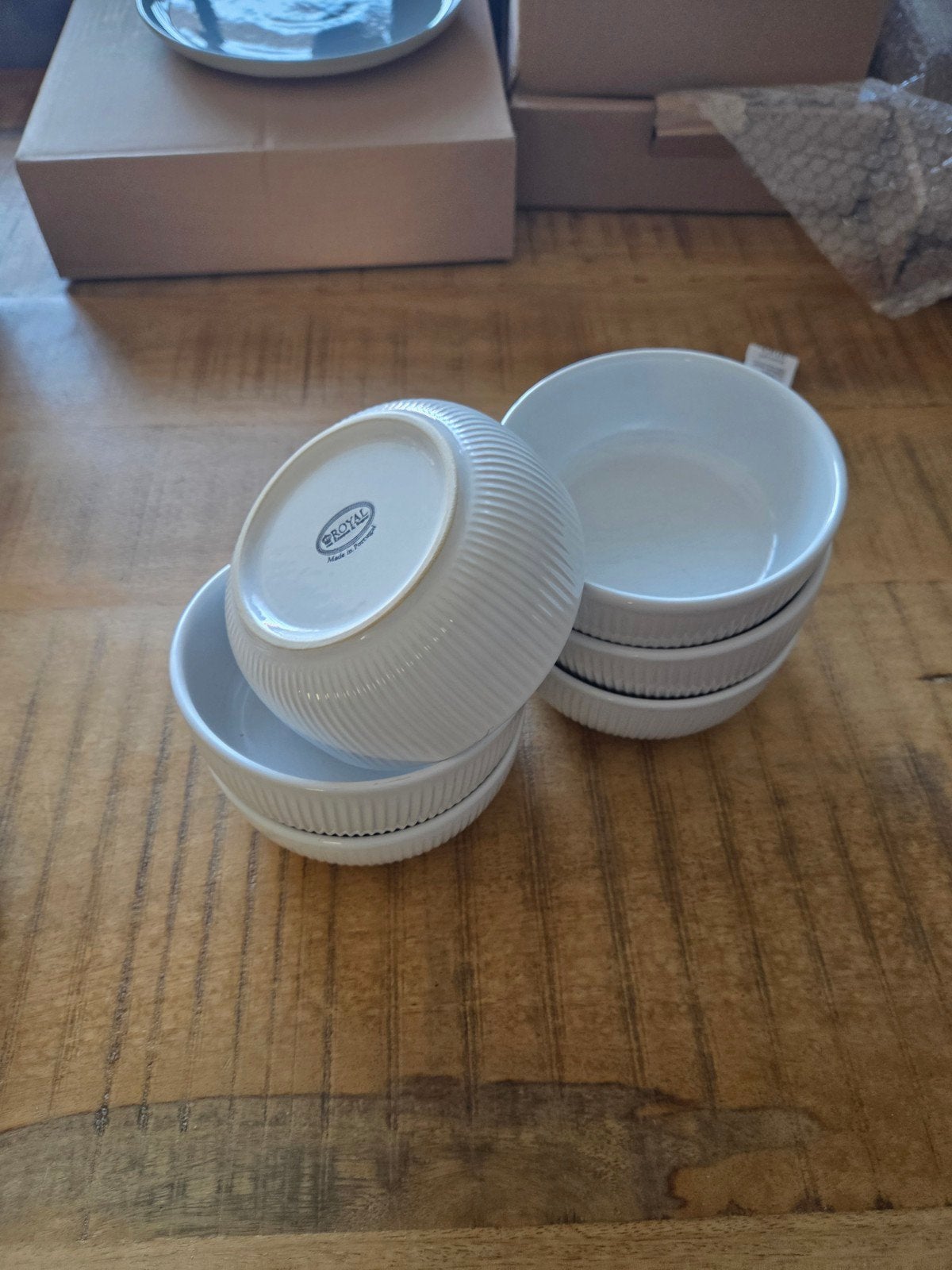 royal kempen begeer wit kommen 12cm wit nieuw 6 stuks, Overige materialen, Nieuw, Ophalen of Verzenden, Bord(en)