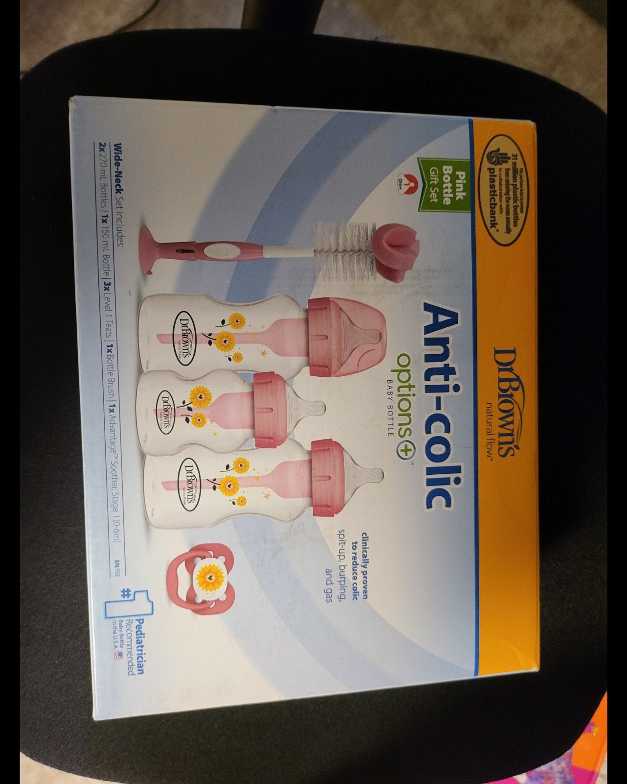 Dr. Brown's Anti-Colic Options+ Roze Flessenset, Ophalen of Verzenden, Nieuw