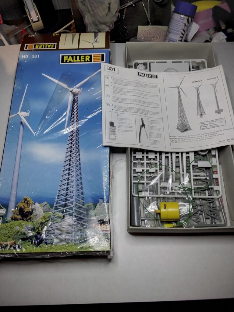 Faller H0 381 Windmolen met motor, 47cm hoog, Hobby en Vrije tijd, Overige merken, Gelijkstroom of Wisselstroom, Brug, Tunnel of Gebouw