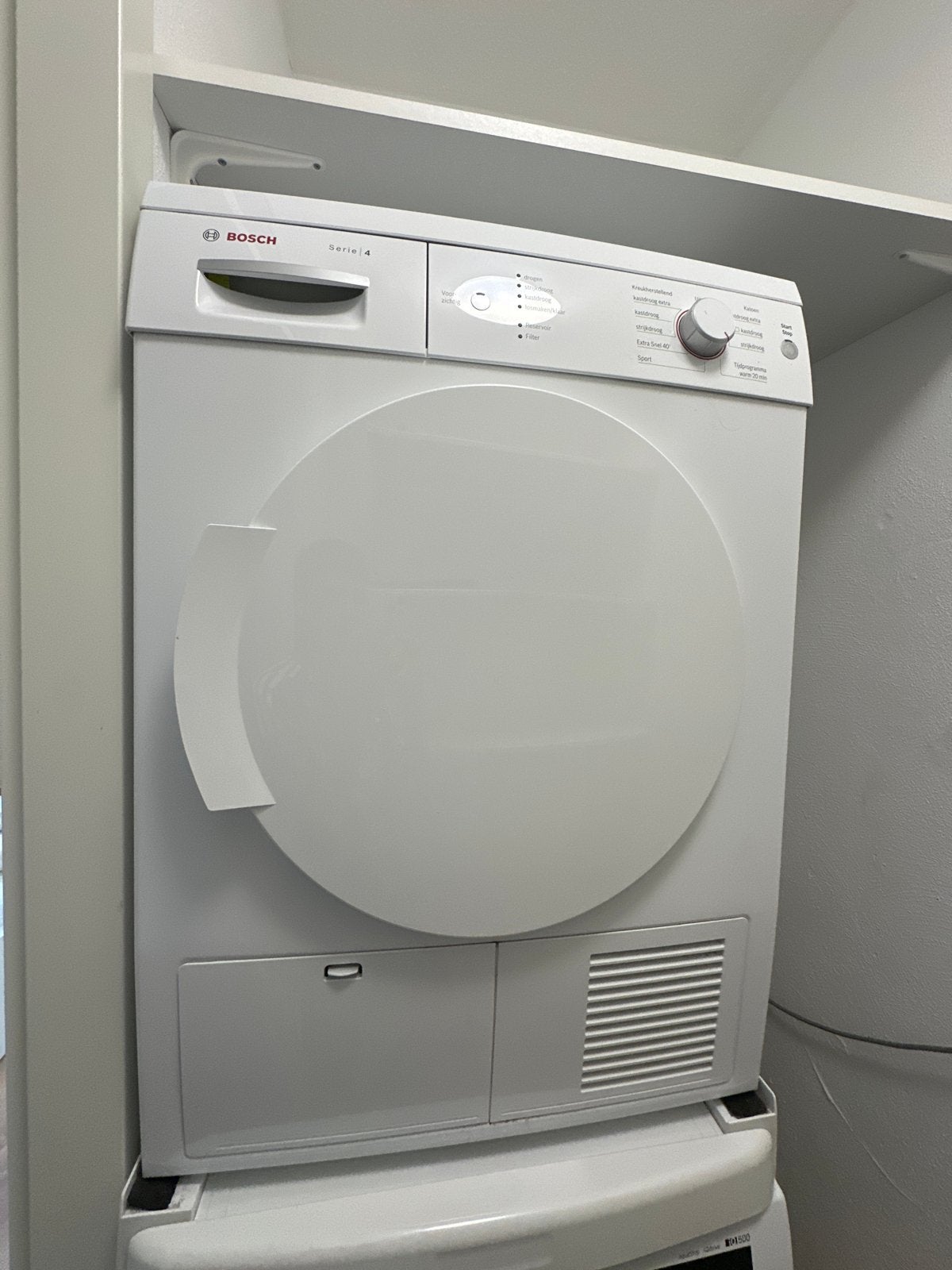 Bosch Serie 4 Condensdroger, Ophalen, 6 tot 8 kg, Gebruikt, Voorlader