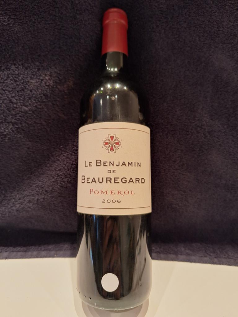 Le Benjamin de Beauregard Pomerol 2006, Frankrijk, Nieuw, Ophalen of Verzenden, Rode wijn