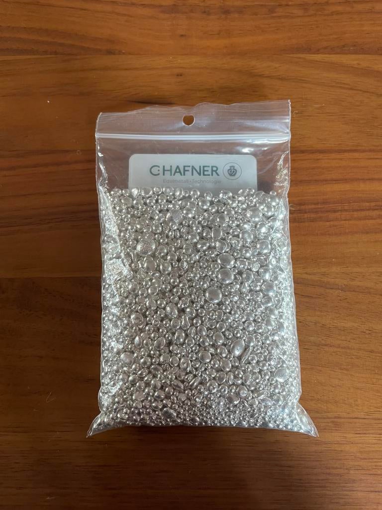 Chafner Zilver Granulaat 999 Puur - 500 gram, Ophalen of Verzenden, Zilver