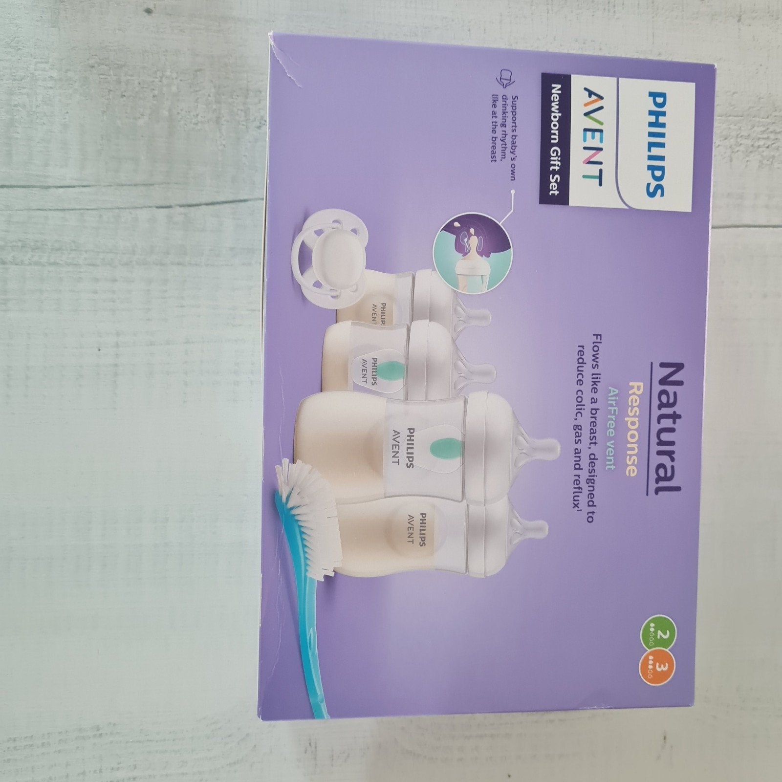 Philips Avent Natural Response Newborn Gift Set, Ophalen of Verzenden, Nieuw, Babyfles, Philips Avent