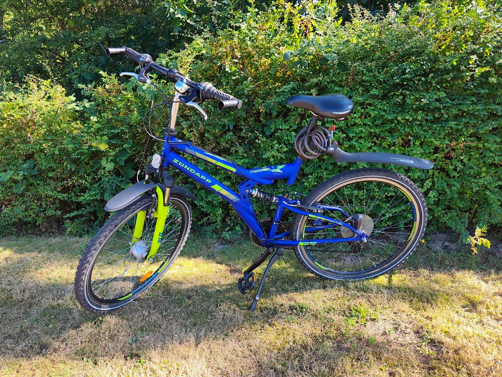 Zundapp mountainbike - Blauw/Geel - Gebruikt, Fietsen en Brommers, Gebruikt, Velgrem, Meer dan 20 versnellingen, 53 tot 57 cm