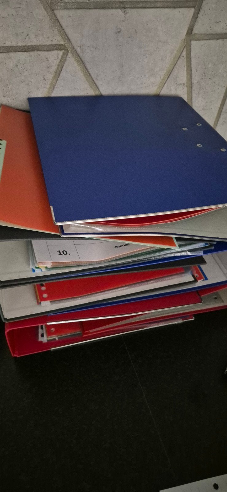ordners / mappen 6 stuks, Ophalen, Gebruikt