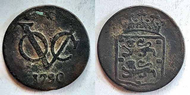 VOC Duit West Friesland 1790, Postzegels en Munten, Verzenden, Vóór koninkrijk, Overige waardes
