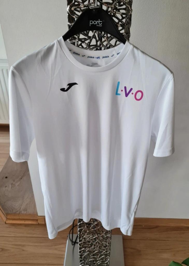 Joma L.V.O. T-shirt - Wit - Maat XS, Kleding | Heren, Joma, Wit, Ophalen of Verzenden, Zo goed als nieuw