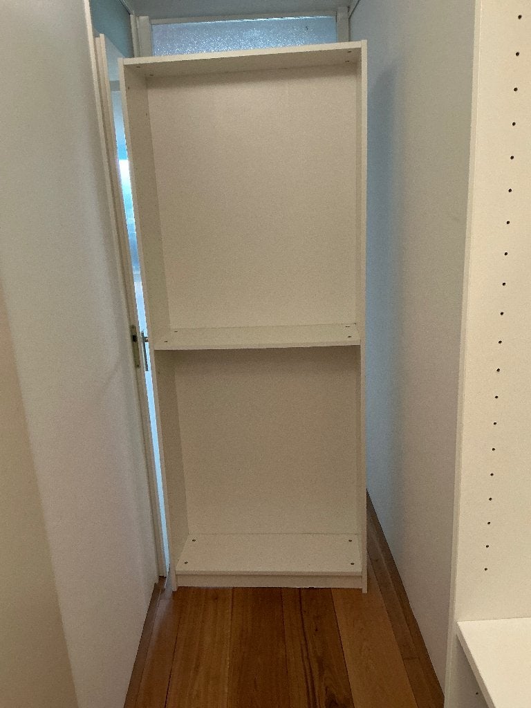 Witte open kasten met planken, Huis en Inrichting, Ophalen, Met plank(en), Gebruikt, 50 tot 100 cm