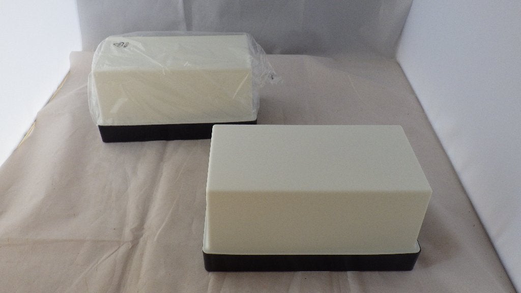 twee vintage wandlampjes van kunststof, Huis en Inrichting, Kunststof, Gebruikt, Meerkleurig, Overige fittingen
