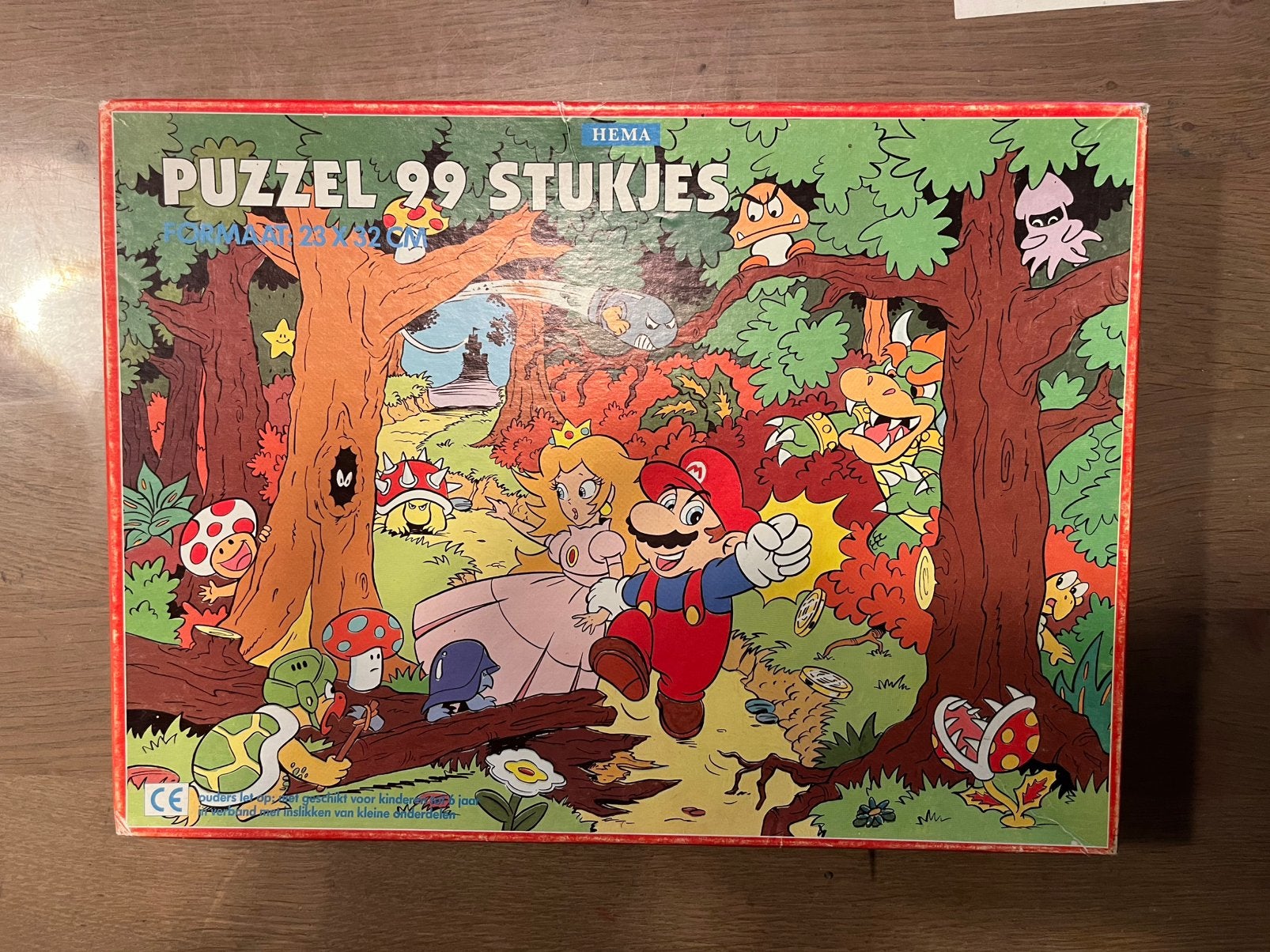 Zeldzame Nintendo puzzel 1990, Ophalen of Verzenden, Meer dan 50 stukjes, Zo goed als nieuw, 6 jaar of ouder